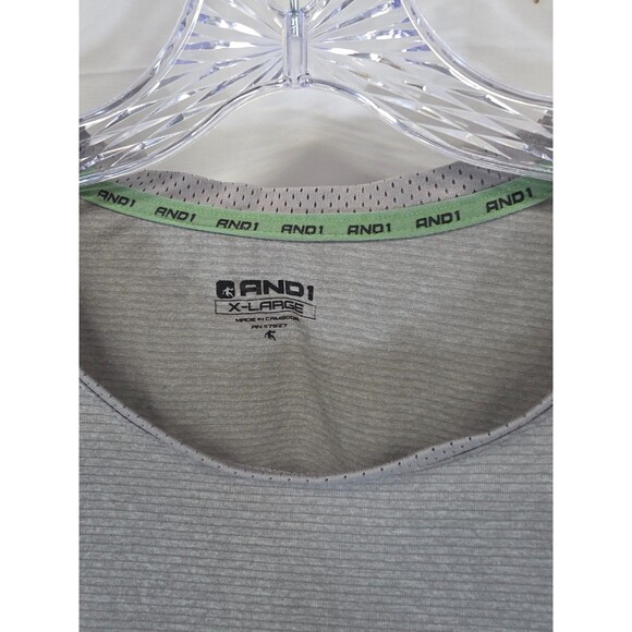 AND 1 Active Wear Sleeveless Shirt Men's X-Large Gray - Picture 2 of 5